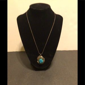 Vintage Justin Morris Silver & Turquoise necklace